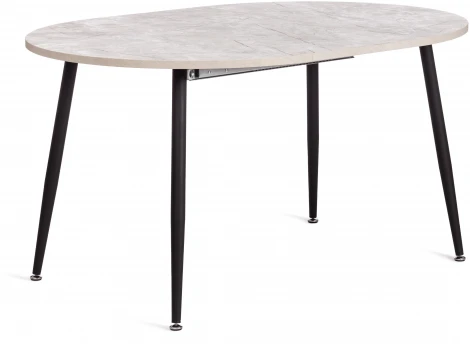 Стол VELETA ЛДСП/HPL/металл, 100 x 100+40 75 см, Агат серый/чёрный Tetchair 19739