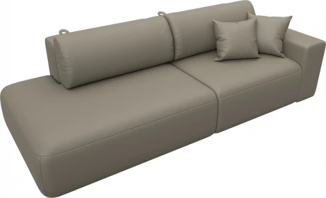 Диван прямой Лига-036 НПБ Модерн подлокотник справа Лига Диванов (Экокожа) арт.127709