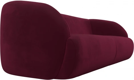 Диван прямой Лига-041 (Бордовый/Микровельвет) Лига Диванов арт.122196
