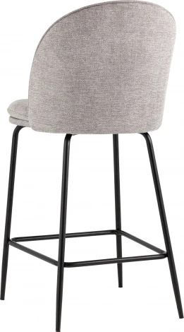 Стул полубарный Stool Group Echo светло-серый