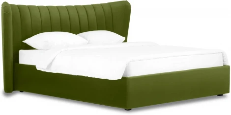 Кровать Queen Agata Lux ОГОГО (арт.636846), (Ткань/Зеленый)