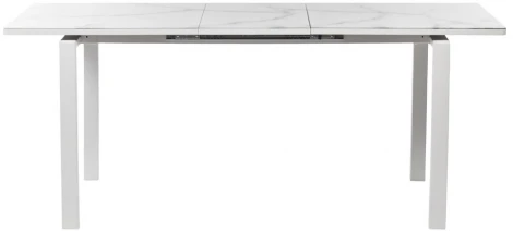 Стол Areal раскладной 140-180х80х75 белый мрамор с белыми ножками Bradex Home RF 0413