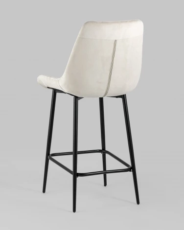 Стул полубарный Stool Group Флекс велюр бежевый УТ000025262