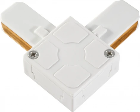 Коннектор L-образный однофазный AM Group TRACK AM175 WH (220V)