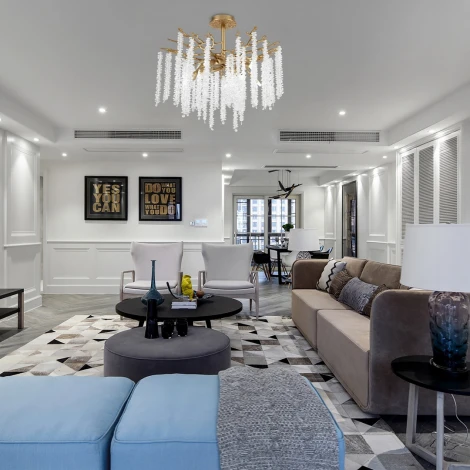 Потолочная люстра хрустальная на штанге Arte Milano Milano-1 23111.600.8.E14.A IB (220V)