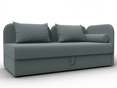 Тахта Лига-094 НПБ (ДСП,ЛДСП,Фанера/Пластик/Рогожка/Серый) Лига Диванов 132527