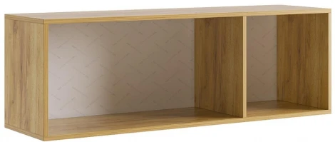 Шкаф навесной Woodville Бери 120 дуб крафт золотой / белое дерево 551873