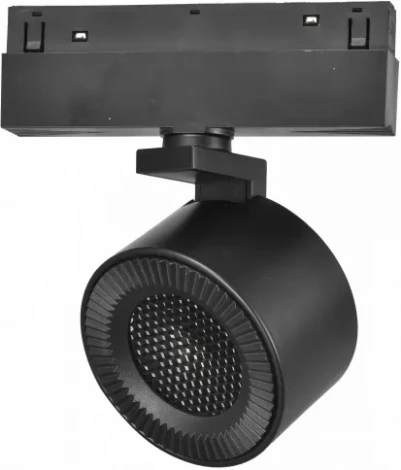 Трековый магнитный светильник 48V iLedex Vision48/22 4822-010-D82-12W-38DG-4000K BK (WALL WASHER) (круглые)