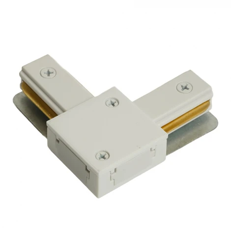 Коннектор угловой однофазный для шинопровода белый Feron LD1021 51899