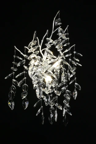 Бра Aployt Gertunia APL.847.11.03 (220V, хрусталь, подвески, листья, ветки)