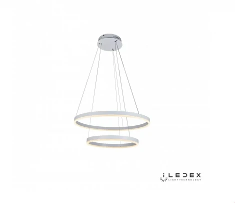 Подвесной светильник iLedex Orion LZ-230-1 63W WH (пульт управления, на тросе, кольцо)