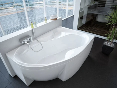 Акриловая ванна Акватек Вега 170 R, с фронтальным экраном