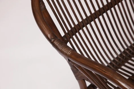 КОМПЛЕКТ " NEW BOGOTA " ( диван + 2 кресла + стол со стеклом ) /с подушками/ coco brown (коричневый кокос) (ротанг)