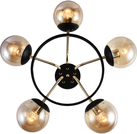 Потолочная люстра Reluce 01344-0.3-05 BK+FGD (220V, шар)