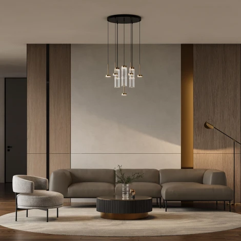 Подвесной светильник Eurosvet Quarzo 301102 LED латунь