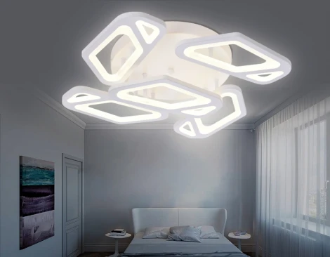 Потолочная люстра Ambrella Acrylica FA587 (регулировка яркости, LED, 220V, пульт управления)
