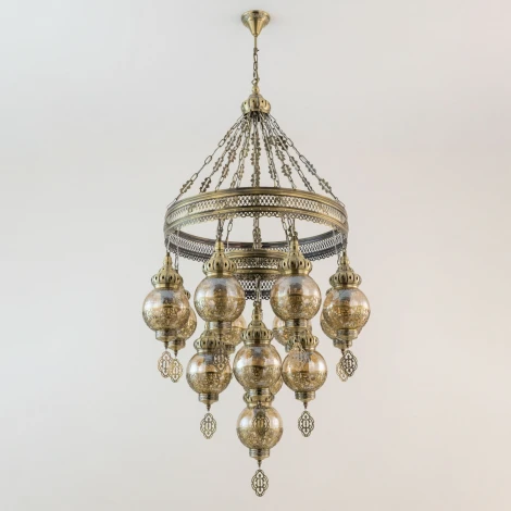 Подвесная люстра ярусная Каир CL419193 Citilux (220V, на цепи, шарики)