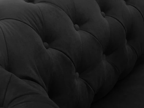 Диван Chesterfield ОГОГО (арт.344557), (Ткань/Черный)