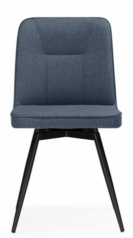 Обеденный стул Woodville Texas (Металл, Рогожка/Черный, Синий) арт.15888