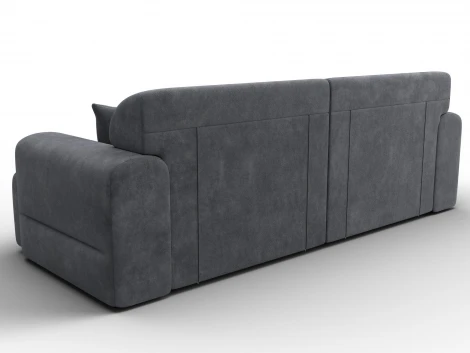 Диван прямой Лига-109 НПБ (ДСП,Фанера,Велюр/Темно-серый) Лига Диванов 136482