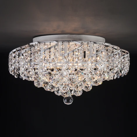 Потолочная люстра Eurosvet Charm 16017/9 белый с серебром