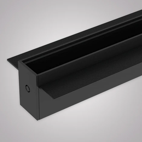 Шинопровод встраиваемый однофазный черный 220V 1 м AM Group AM542 1M BK SMART