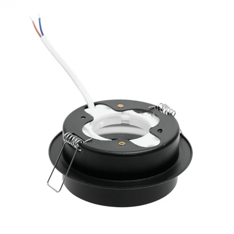 Встраиваемый светильник под лампу GX53 черный Wolta Luce WDL-GX53/06BL-R