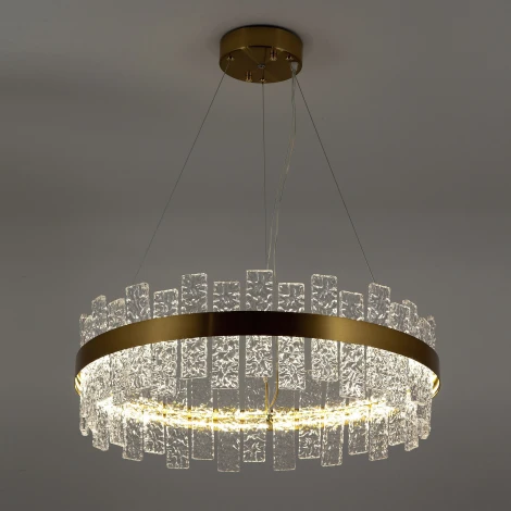 Подвесная люстра светодиодная хрустальная с регулировкой цветовой температуры Modelux MODELUX ML.99993.600 AB