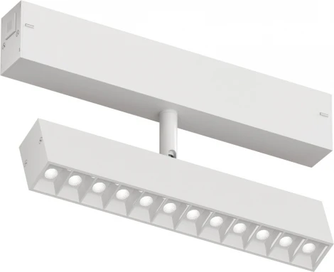 Трековый светильник Denkirs Smart DK8006-WH (LED, 220V, пульт управления, управление смартфоном, голосовое управление, умный дом - Алиса)