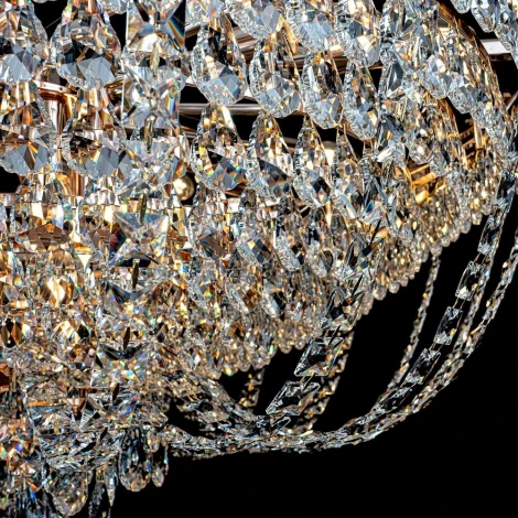 Подвесная люстра хрустальная Modelux MODELUX ML.8881.24P GD