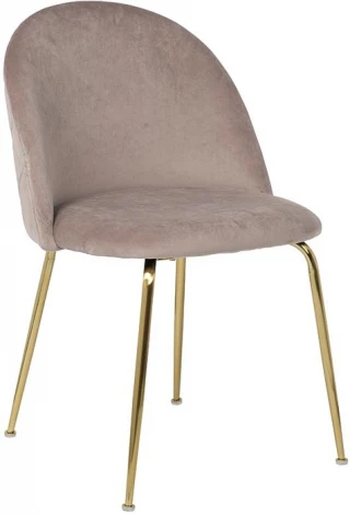 Стул велюр бежевый, мет.ножки 50*53*77см Garda Decor арт.30C-301-1G BG
