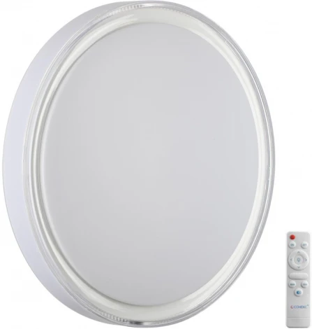 Настенно-потолочный светильник Sonex Laven 7699/EL пластик/белый LED 70Вт 3000-6000K D500 IP43 пульт ДУ (220V, круглые)