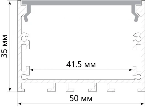 Профиль для светодиодной ленты Линии света 10373 Feron