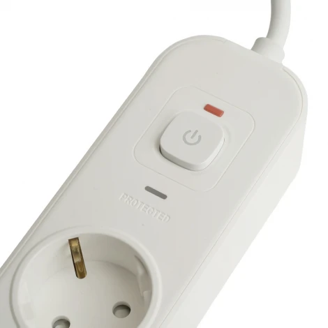 Сетевой фильтр 5-и местный с заземлением 2хUSB Type-A + 2хUSB Type-С 1,8м. (белый) Stekker Nova 50102