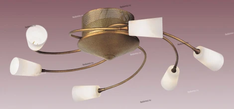 Потолочная люстра N-Light PX-0107 PX-0107/6 cupreous with gold