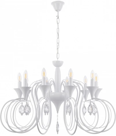 Подвесная люстра Arte Milano AM349920 349920/10 WT (220V, подвески, на цепи, подсвечник, свеча)