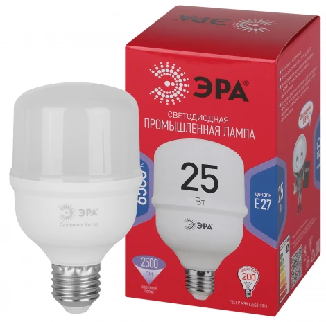 Лампочка светодиодная E27 25W ЭРА LED POWER T70-25W-6500-E27 R