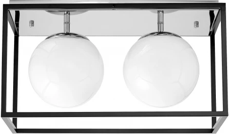 Потолочный светильник Lumina Deco Maldini LDC 8060-2 CHR+BK (220V, шарики)