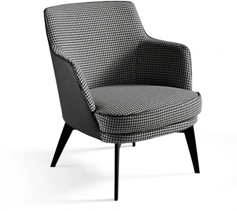 Кресло Angel Cerda A141 (Черный,Белый/ Пенополиуретан,Сталь)