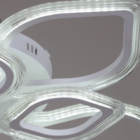 Потолочная люстра светодиодная на штанге с пультом Reluce 09827-3.3-5+5 WH (ночной режим, 220V)