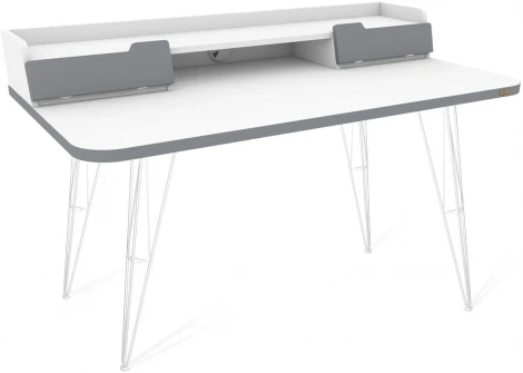 Стол рабочий Sheffilton SHT-TU10/TT31 120/65 ЛДСП белый/белый шагрень/серый от фабрики Sheffilton