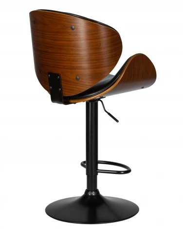 Стул барный JACK BLACK (цвет черный глянец PU ABD 002)