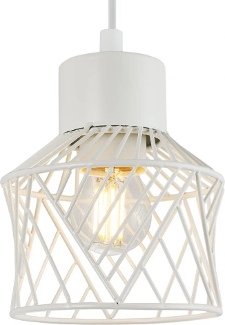 Подвесной светильник Escada Averio 10174/1S White 1х40Вт Е27, металл, белый (220V, на проводе, круглые)