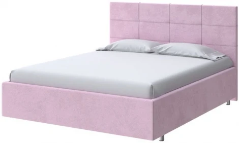 PROxSON Кровать Neo (Ткань: Велюр Teddy Розовый фламинго) 140x200