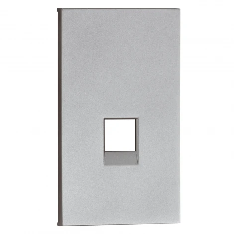 Интернет RG-45/RG11 накладка 2-ух модульная серый матовый Meiton AS07M2