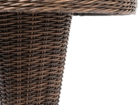 "Леванте" стол круглый из искусственного ротанга, цвет коричневый 4SIS арт.УТ-00001064