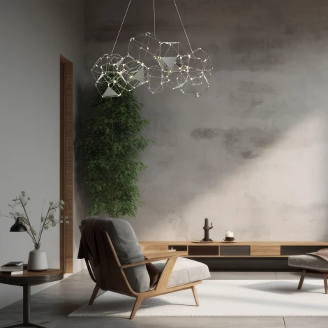 Подвесной светильник светодиодный Eurosvet Uma 90369/12 черный жемчуг (220V, на тросе)