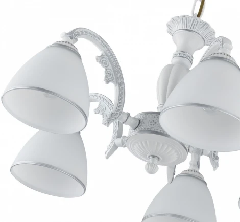 Подвесная люстра Arte Milano AM340837 340837/5 WT+SL (220V, на цепи)