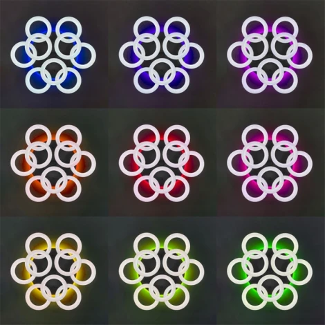 Потолочная люстра RGB Citilux Паркер Смарт CL225A190E (LED, 220V, умный дом - Алиса, Маруся, Сири, кольцо)