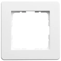 Рамка на 1 пост (белый глянцевый) Jasmart G-Flex G1101W